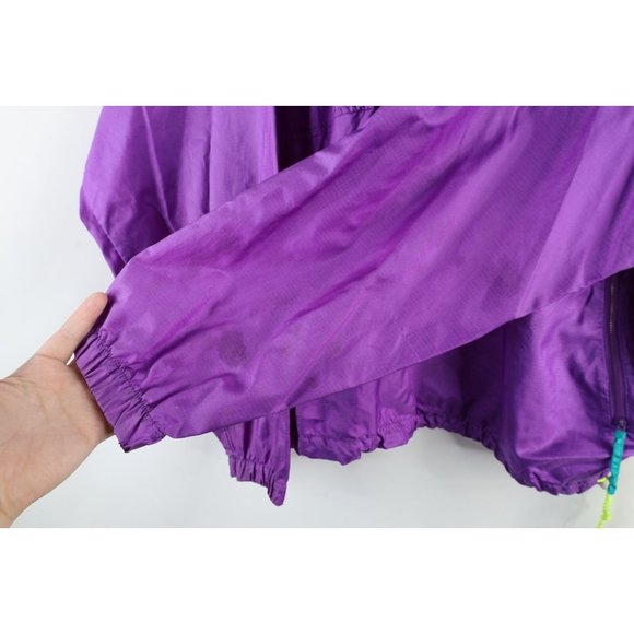 Vintage 90s Columbia Mens Size XL Distressed Spell Out Half Zip Pullover Jacket - Picture 4 of 10